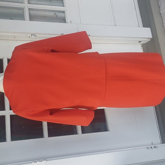 Knitmakers Vintage Orange Dress with Matching Suit Jacket size Medium - Picture 3 of 13